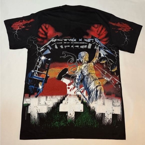 Metallica Master Of Puppets Single Stitch Modern Boot AOP on Giant Tag Size L - Picture 2 of 3